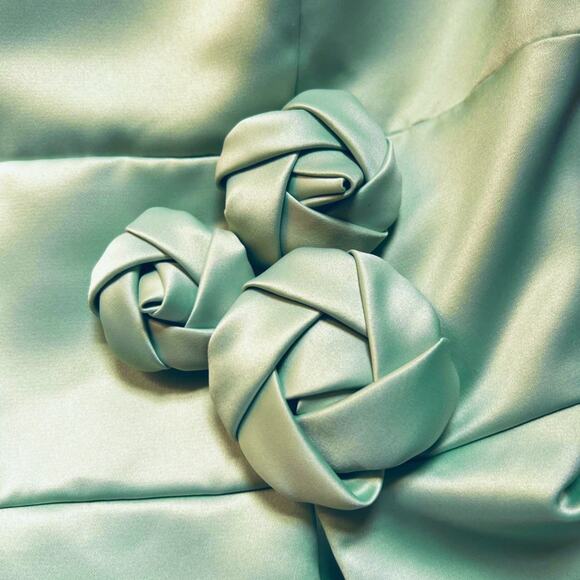 Dessy Collection Lime Green Dress | Size 10 - Picture 2 of 8